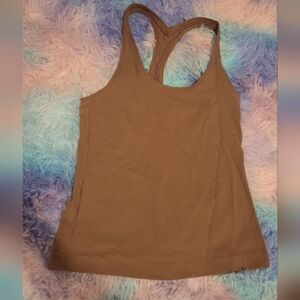 Brown Mid-length Lulu Lemon Shirt Size 4